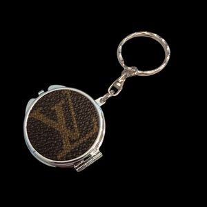 Louis Vuitton Brown and Silver Monogram Mirror Key Holder